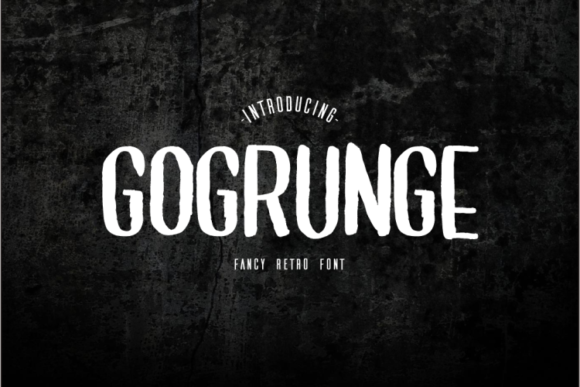 GoGrunge: The Hand-Painted Font for Commanding Digital Attention