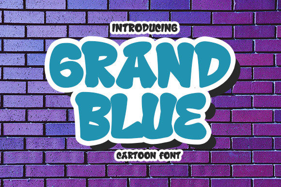 Grand Blue: A Playful Display Font for Modern Branding