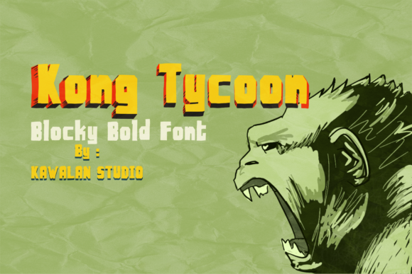 Kong Tycoon: The Bold Display Font for Editorial Design