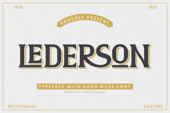 Lederson: A Bold Font for Bold Crafters