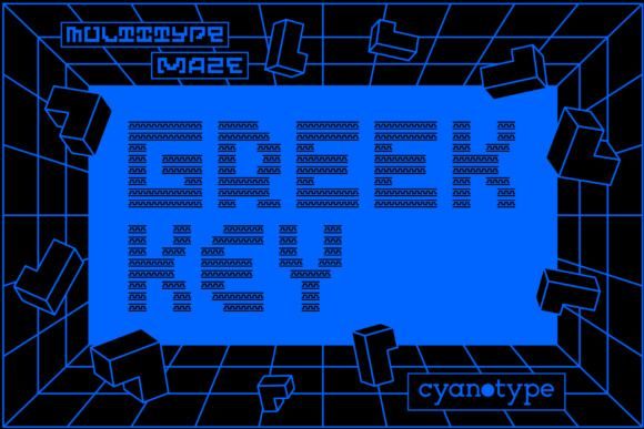 MultiType Maze Greek Key: A Pixelated Display Font for Standout Digital Designs
