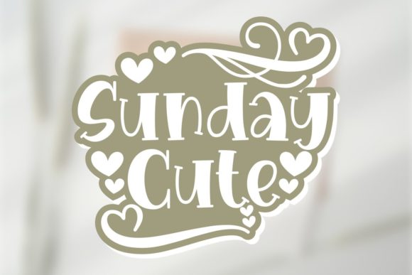 Sunday Cute: A Playful Display Font for Creative Makers