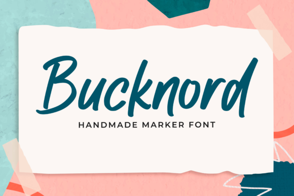 The Bucknord Font: A Handmade Marker Font for Maker Businesses