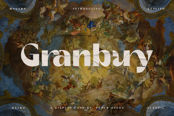 The Granbury Font: Bold Style for Crafted Products