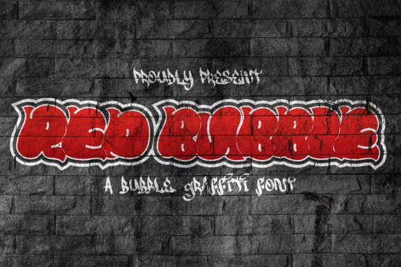 The Red Bubble Font: A Graffiti-Style Powerhouse for Campaigns