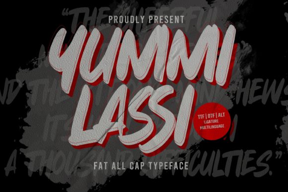 The Yummi Lassi Font: A Designer's Take on Street-Art Typography